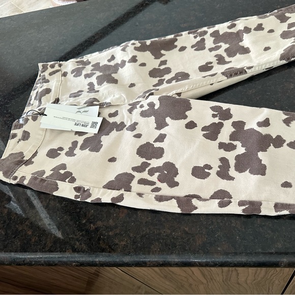 ZARA Cow Flared Skinny Jeans (US 6) 🐄 NWT - Picture 10 of 12